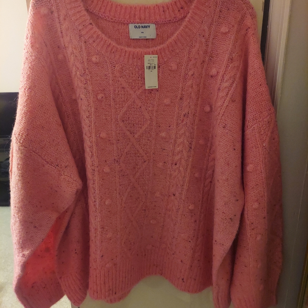 NWT- Old Navy Cable Knit Sweater, Size XXL